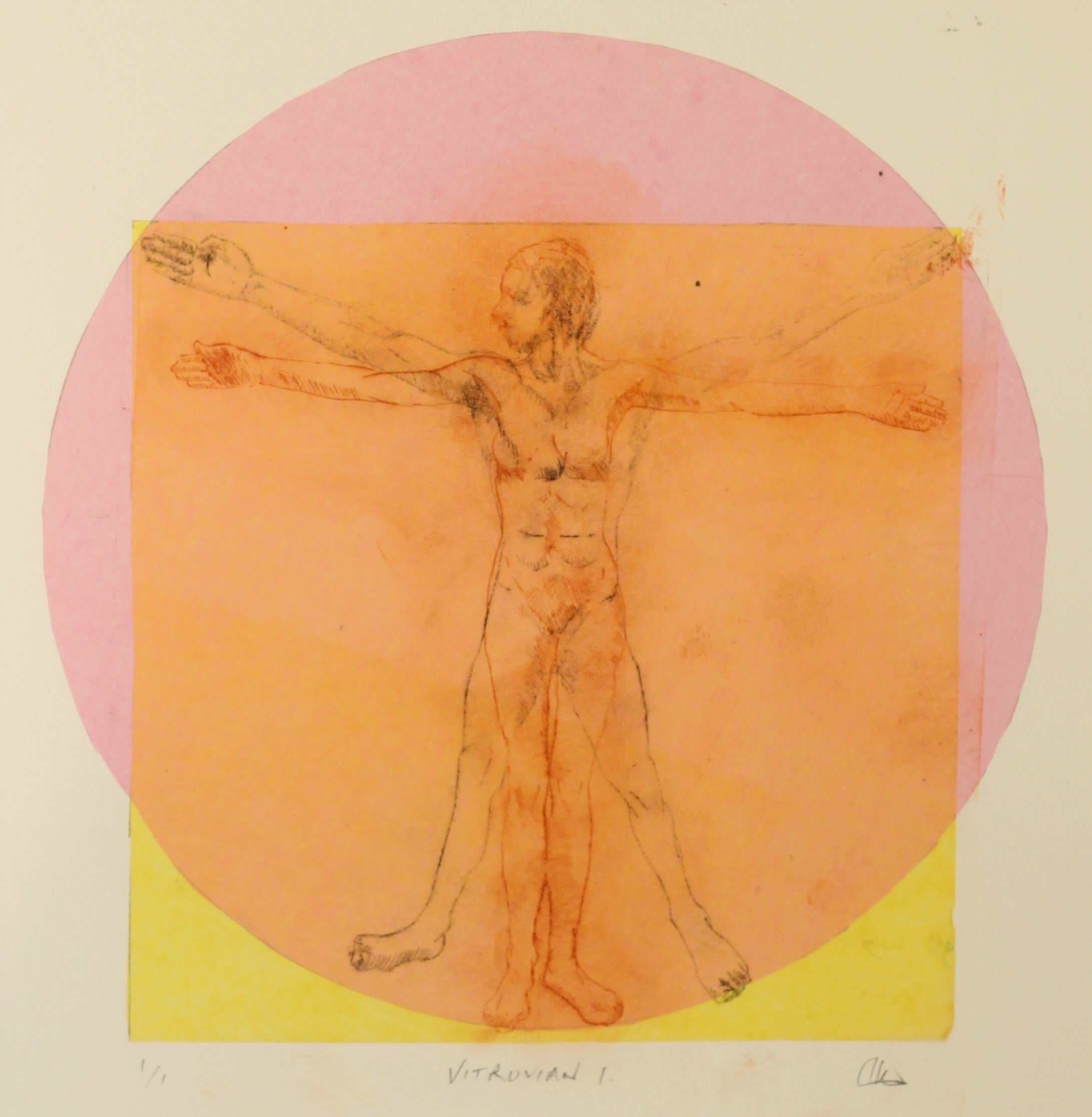 Ian Wolter - Vitruvian Signed Etching