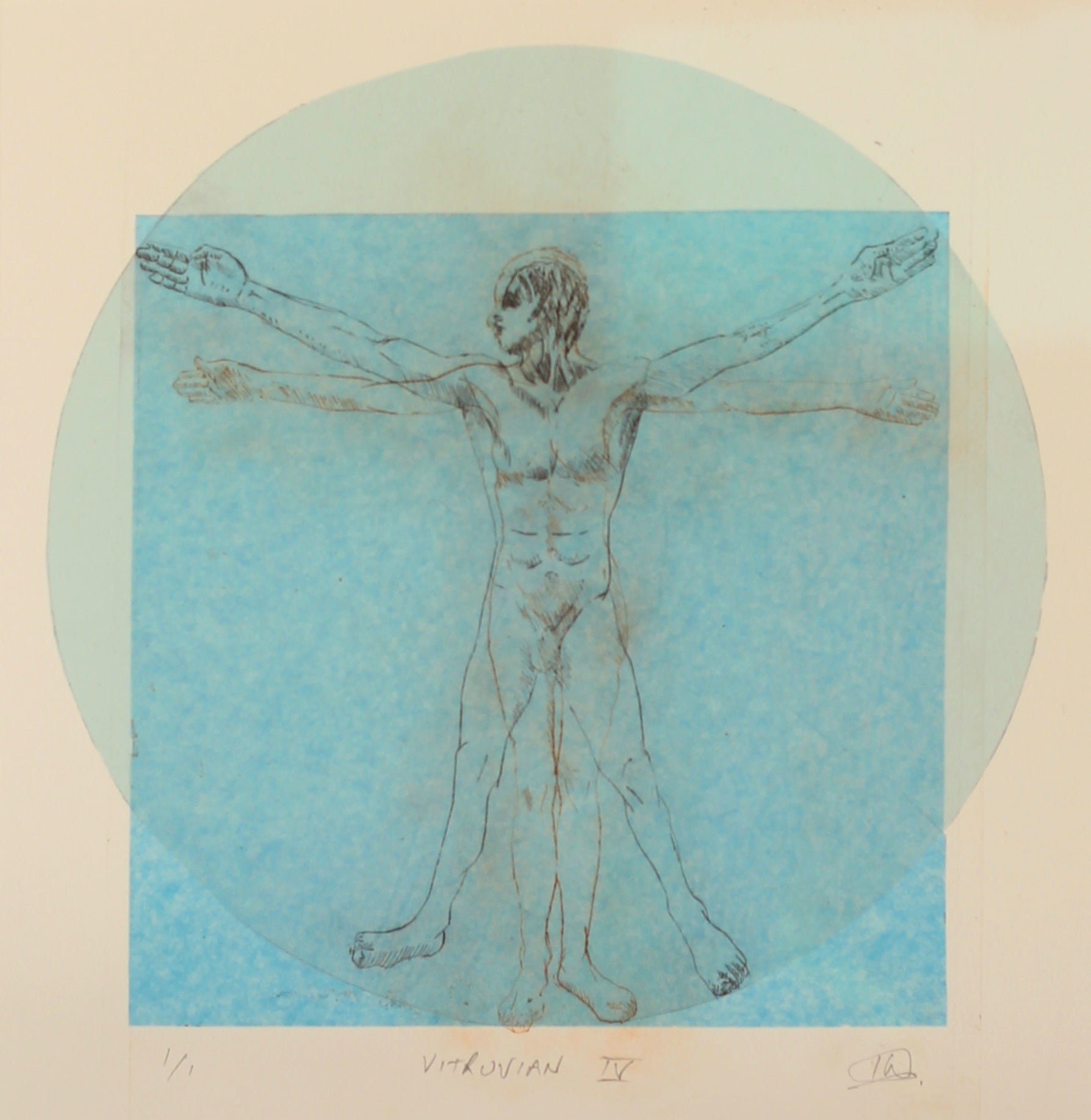 Ian Wolter - Vitruvian Signed Etching