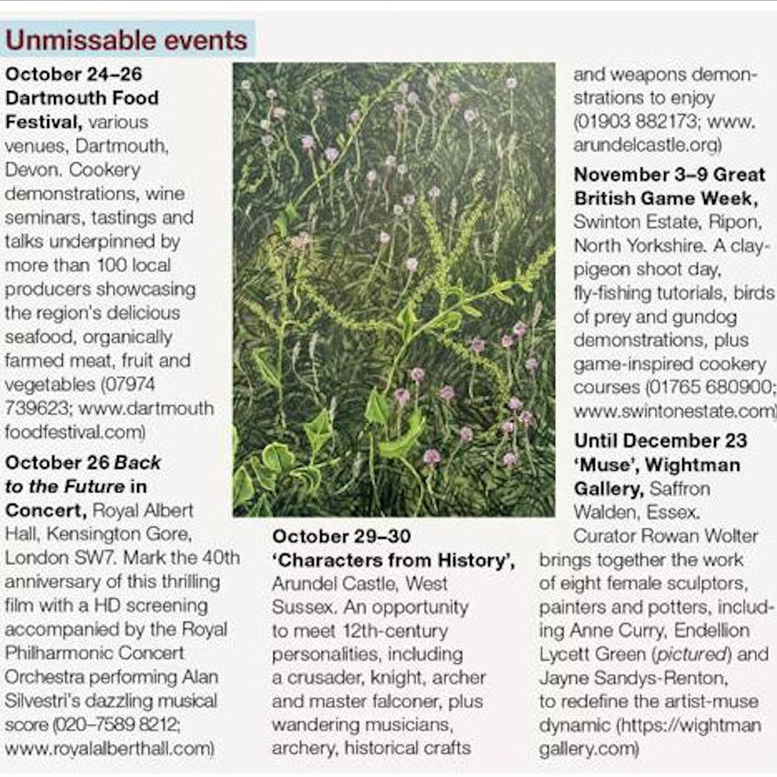Muse an 'Unmissable Event' by Country Life Magazine