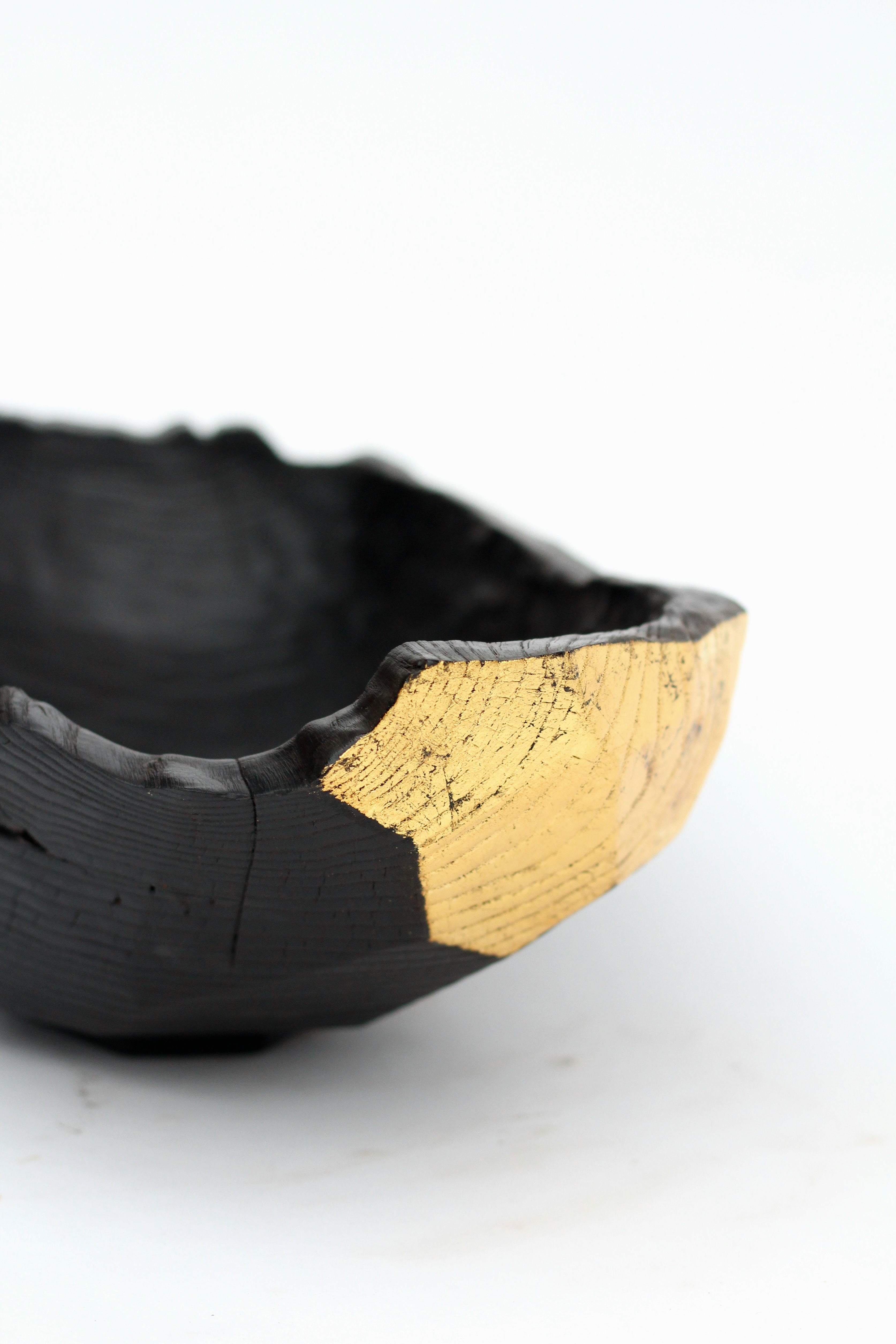 Nick Edwards - Ash Bowl with Gold Detailing